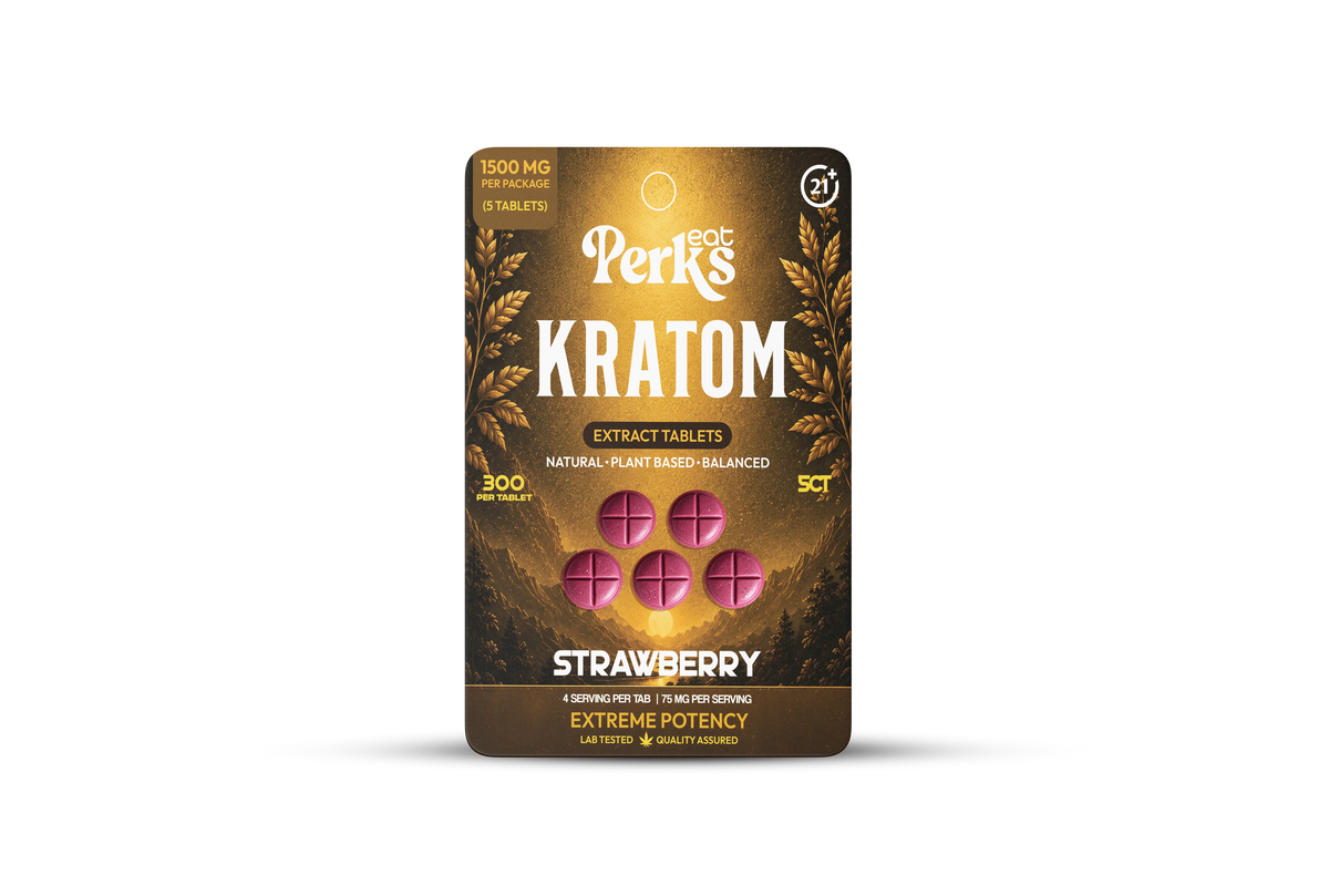 KRATOM EXTRACT TABLETS 300MG 5CT | STRAWBERRY