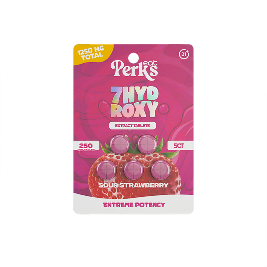 7-HYDROXY TABLET 250MG | SOUR STRAWBERRY